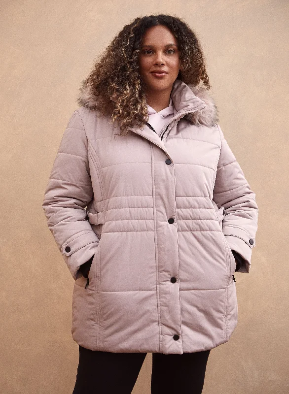 Quilted Vegan Down Coat